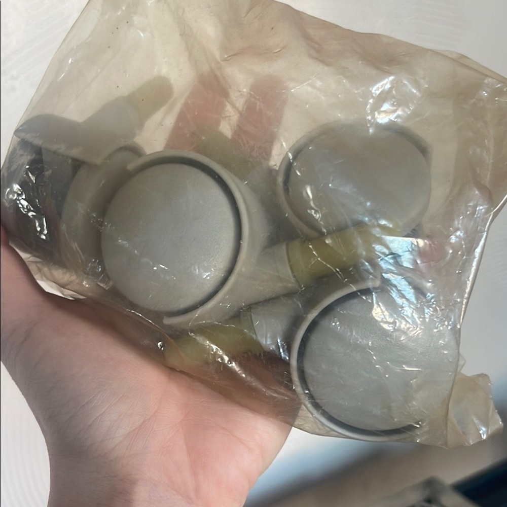 Gray Round Furniture Casters